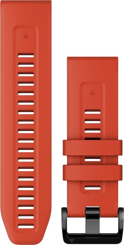 Garmin QuickFit Silikon Armband 26mm Rot für Fenix 7X, 6x, 5X, Fenix 3, D2 Bravo