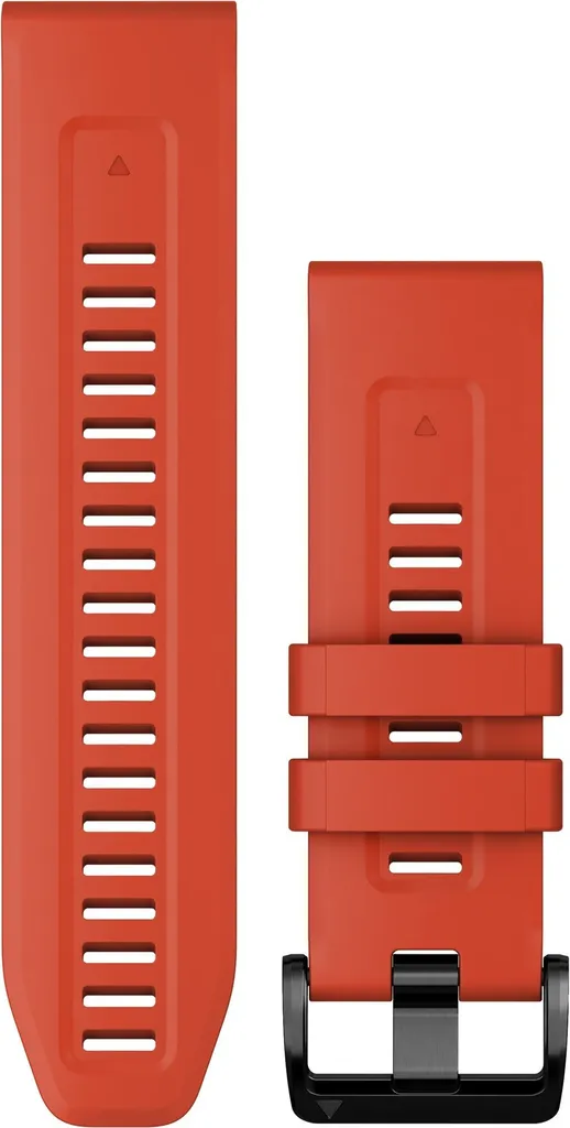 Bracelet Garmin QuickFit 26mm Rouge en Silicone pour Fenix 7X et 6X