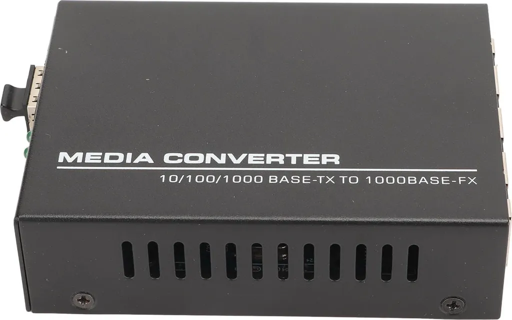 Convertisseur Média Fibre Gigabit 1 Port SFP 4 Ports RJ45 25km EU Plug
