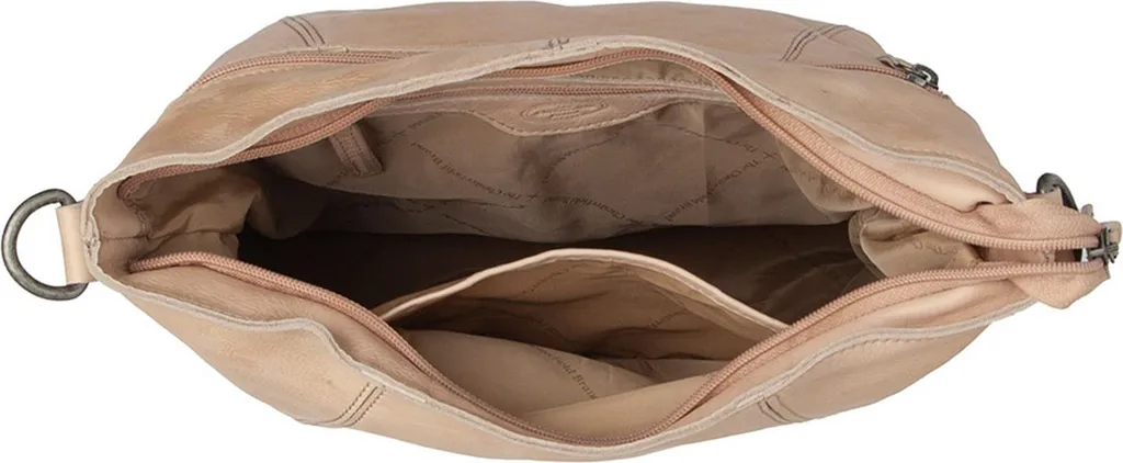 Sintra Sac à épaule compact en cuir Pull-up beige ultra résistant - 3