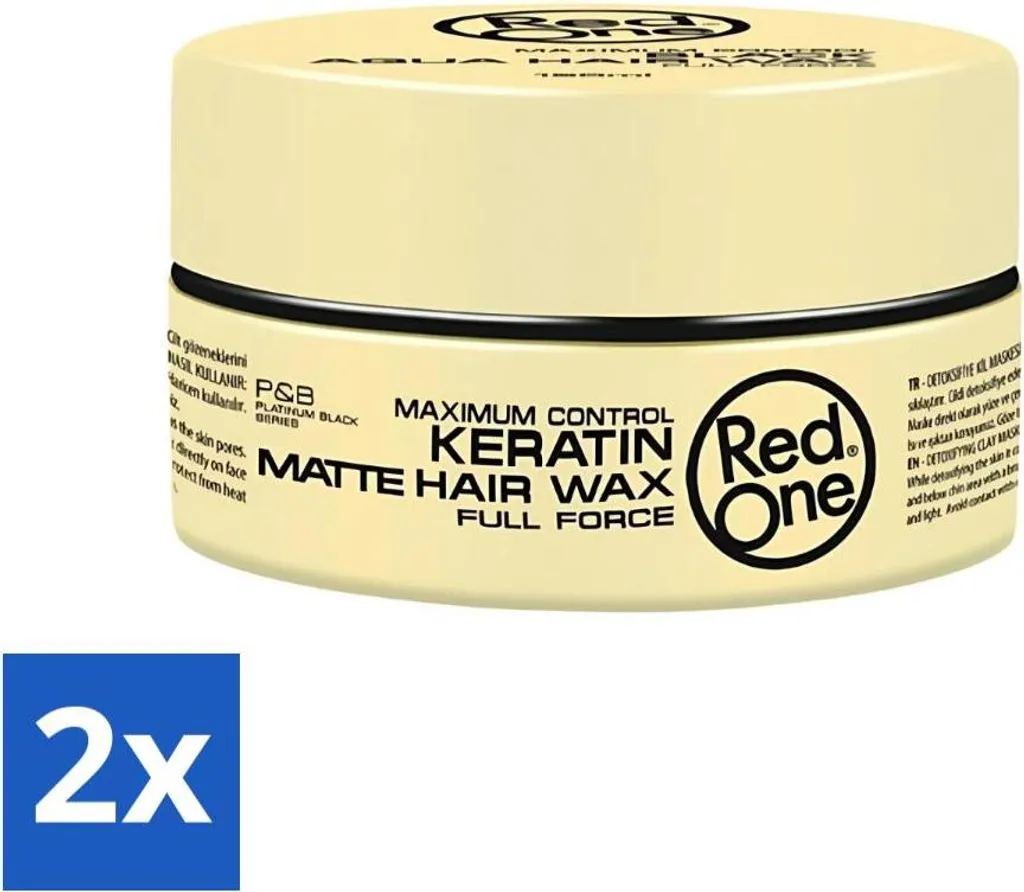 Offerta Red One Keratin Matt 2x150ml - Cera Modellante Rinforzante