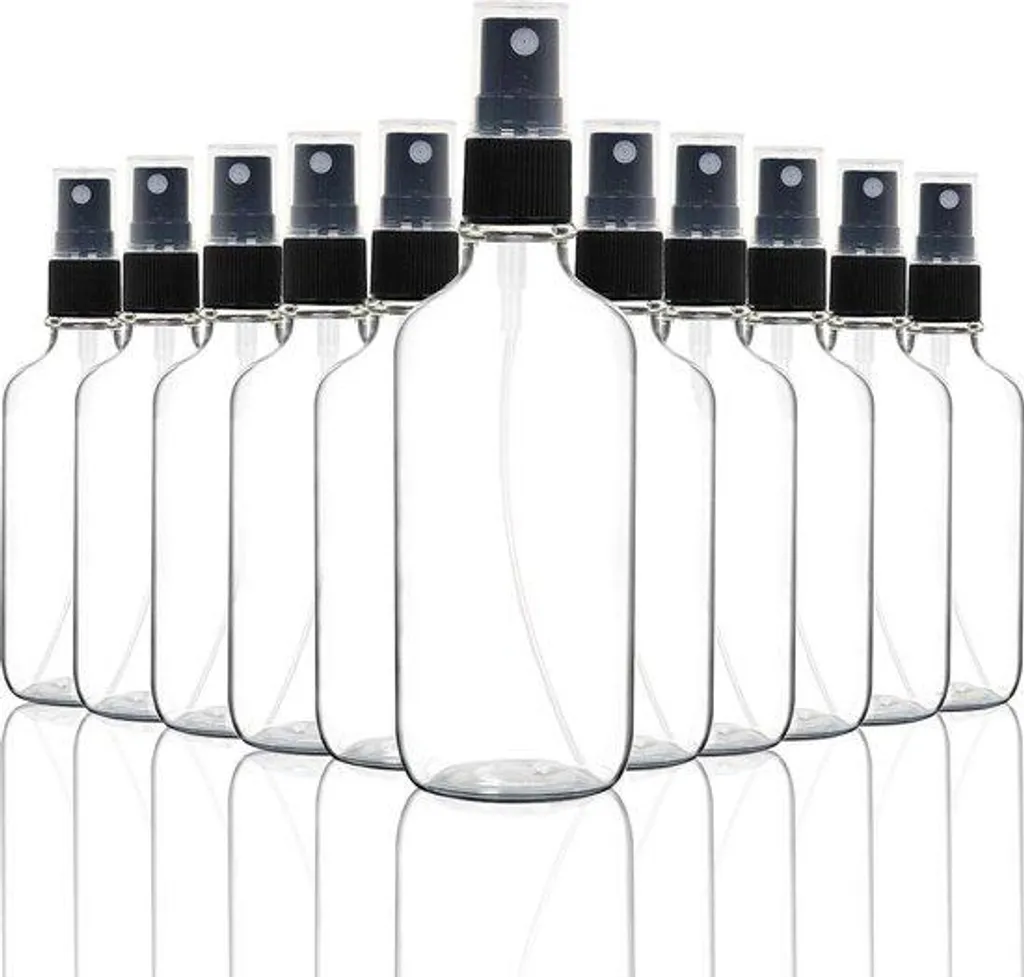Lot de 10 flacons pulvérisateurs en verre ambré 120 ml rechargeables
