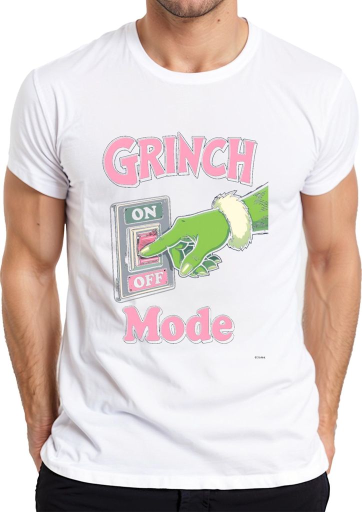GRINCH Mode Weihnachtsmuffel Lustig Geschenk Weihnachten Humor Herren T-Shirt, Weiß, S