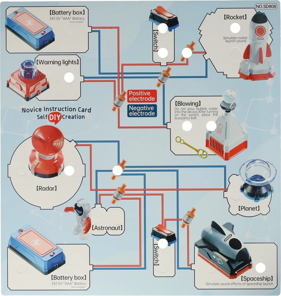 Jeu Éducatif de Construction Électronique Espace avec 40 Expériences STEM - 5