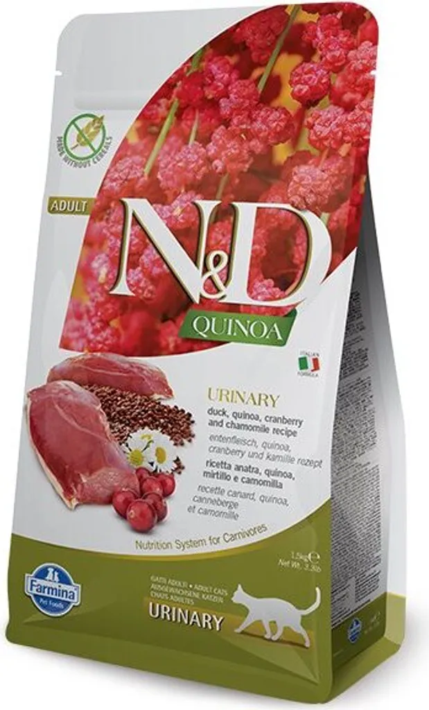 Croquettes Farmina N&D Urinary pour Chat - Soin des Voies Urinaires 1.5kg