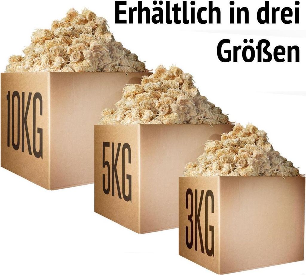 800 Stück Öko-Grillanzünder, in natürlichem Wachs getränkte Produktbild 