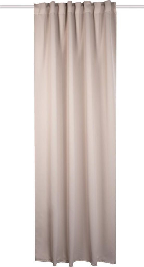 HOME WOHNIDEEN Blacky 145 x 140 cm 1x Verdunklungsschal inkl. 1x Bügelband Beige