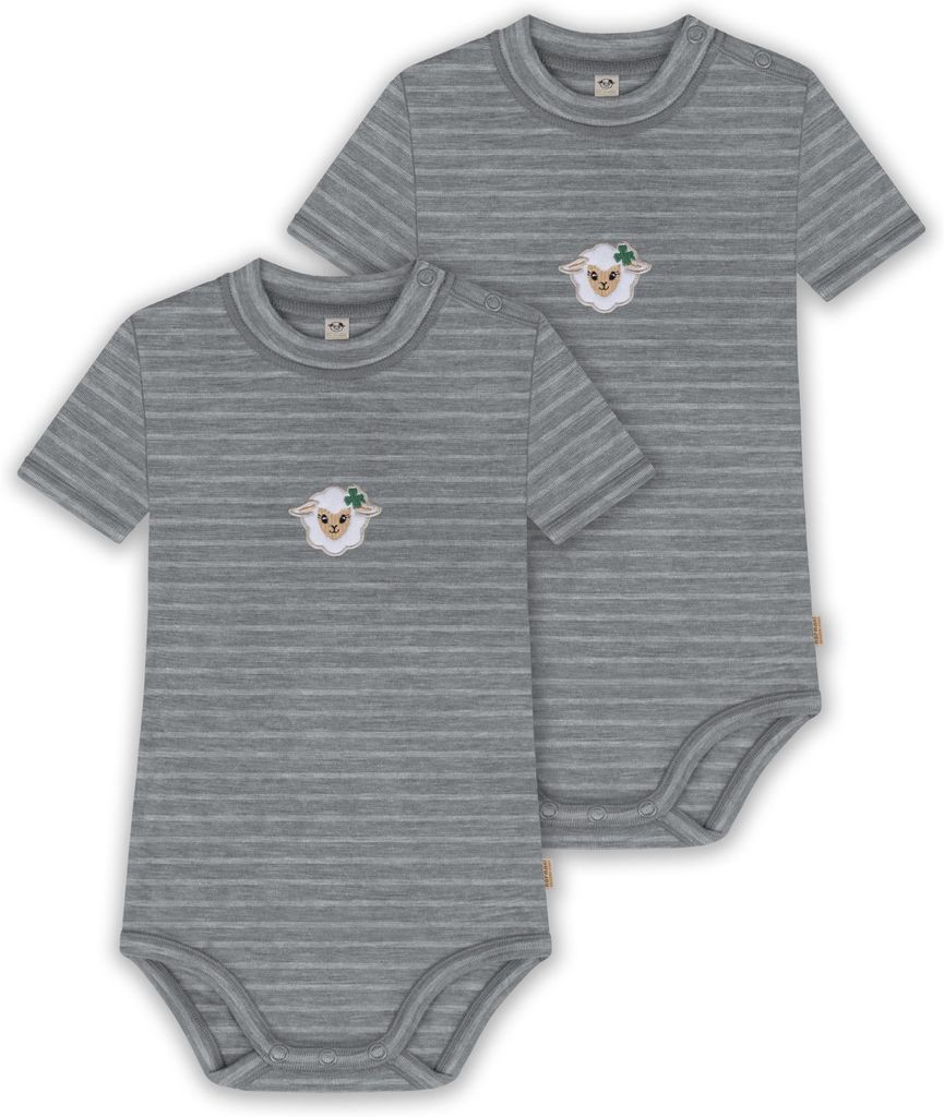 normani 2er Set Baby Einteiler Body Kurzarm Bodysuit aus Produktbild 