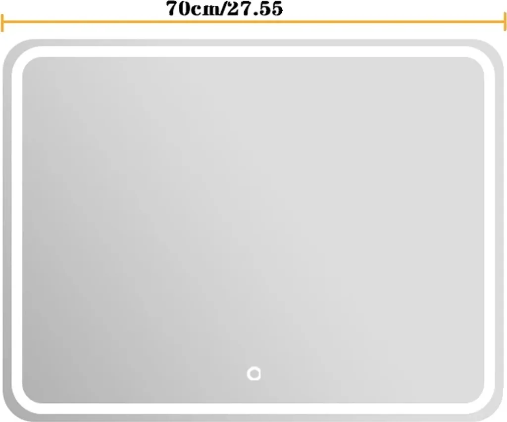 Miroir de salle de bain intelligent ZNJ-5070 avec éclairage LED design