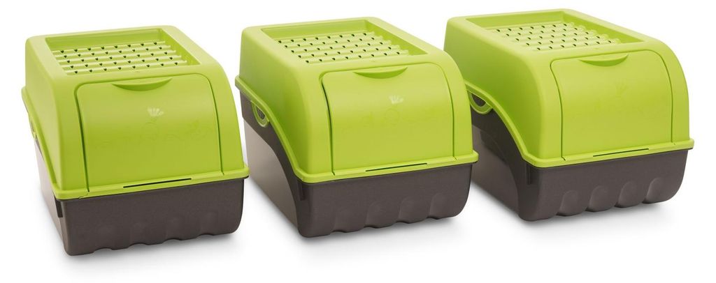 Novaliv 3x Mittel 5L Kartoffelbox grün Vorratsbehälter Produktbild 