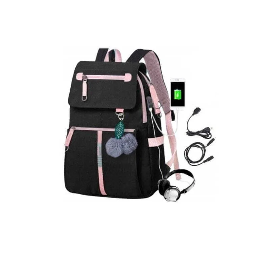 Sac à dos pour étudiant et sportif PL158 avec USB pour recharge smartphone
