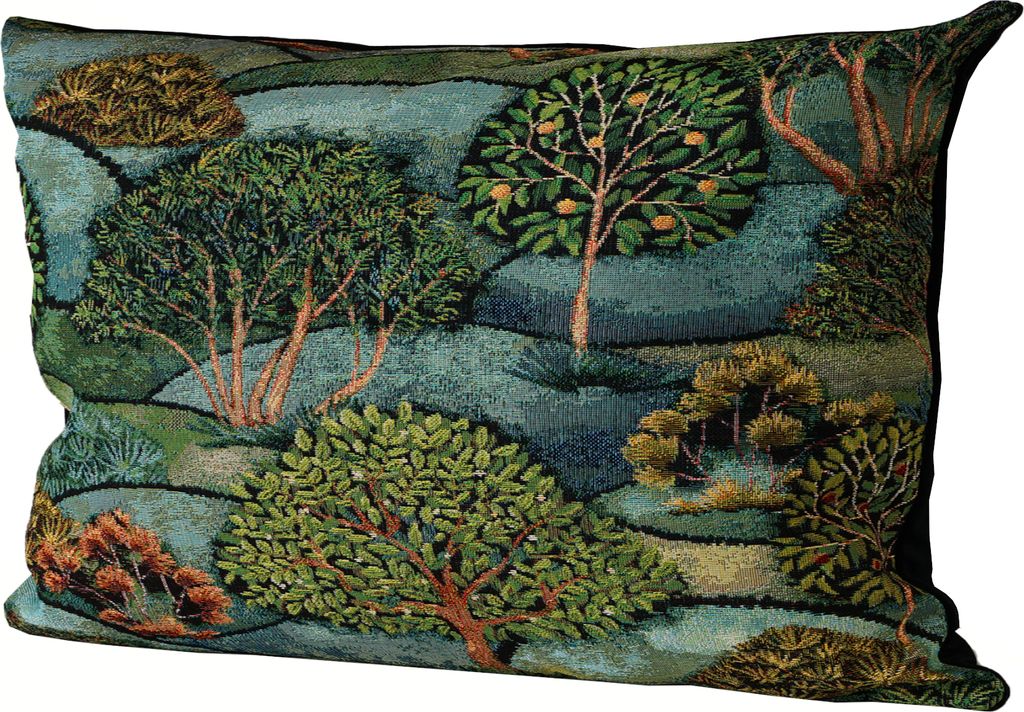 Gobelin Dekorativer Kissenbezug für Sofa Schlafzimmer Wohnzimmer, OBSTGARTEN, 30x50