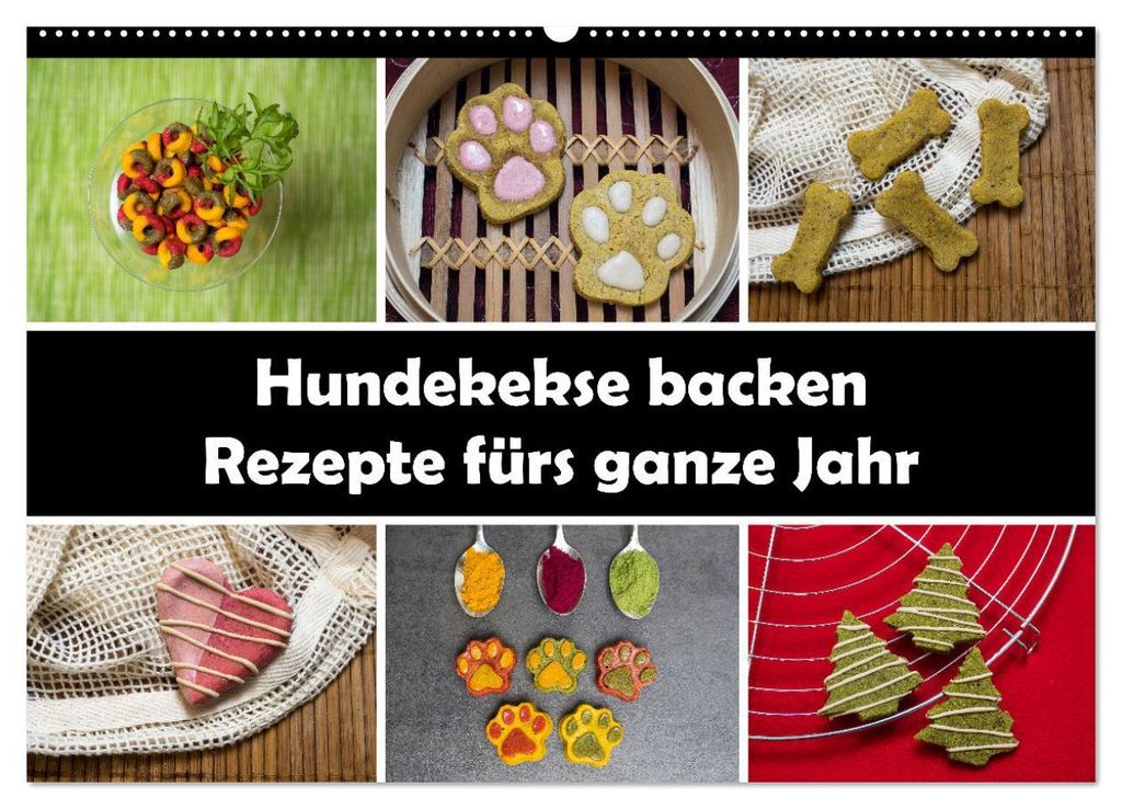 Hundekekse backen - Rezepte fürs ganze Jahr (Wandkalender 2027 DIN A2 quer), CALVENDO Monatskalender
