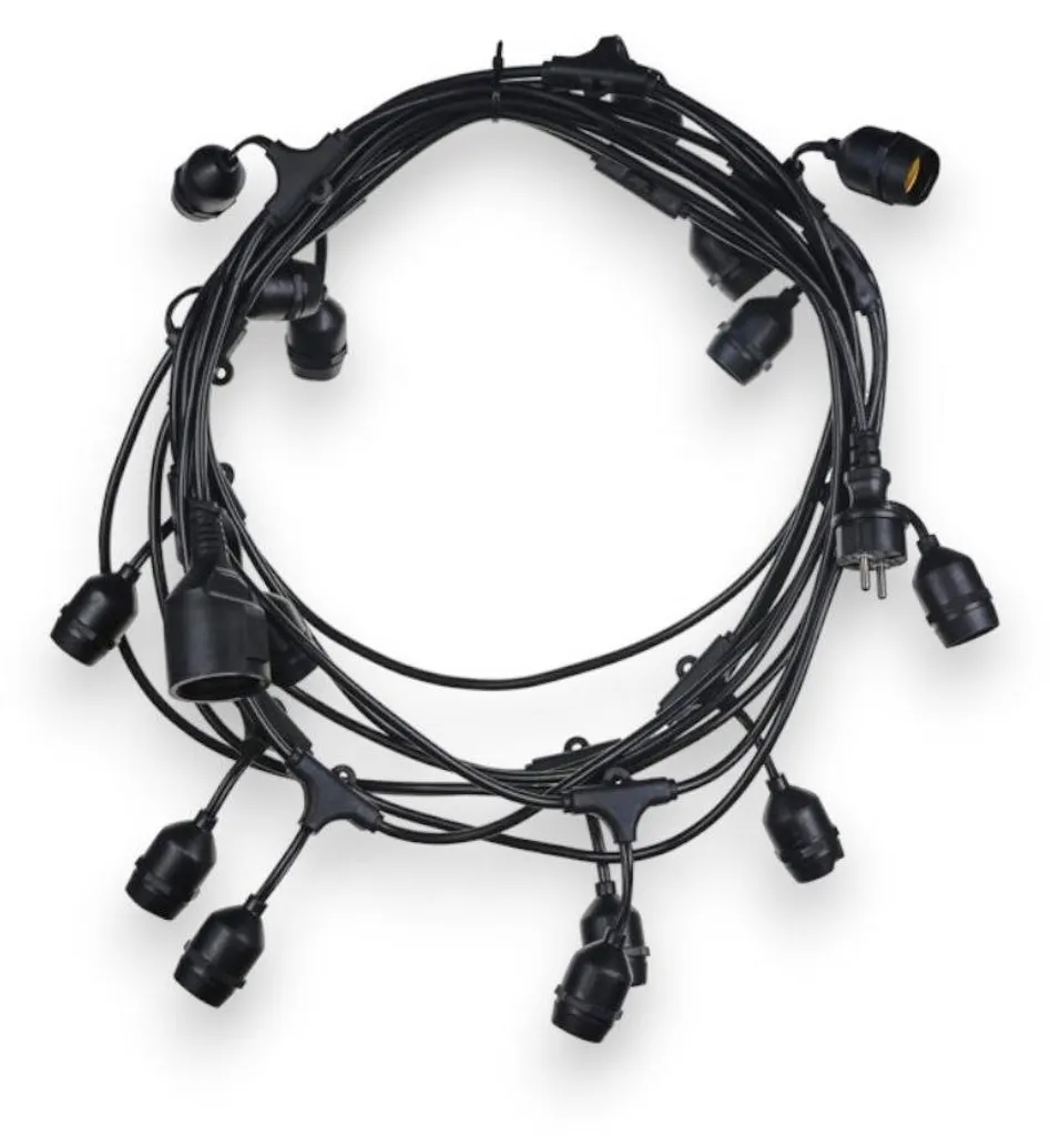 Guirlande lumineuse robuste anti-pluie 9m pour un éclairage fiable