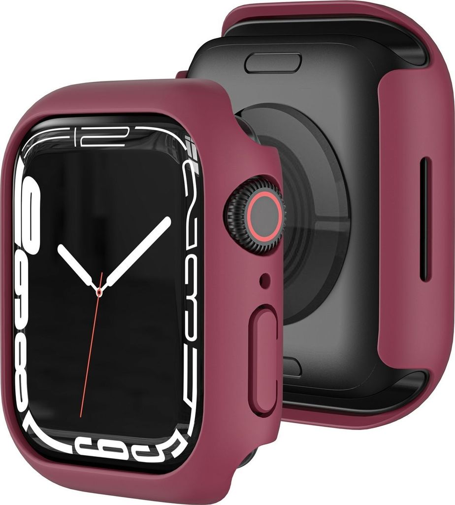 Mobigear Colors Dünn Apple Watch - 45 mm Hardcase Hülle - Weinrot
