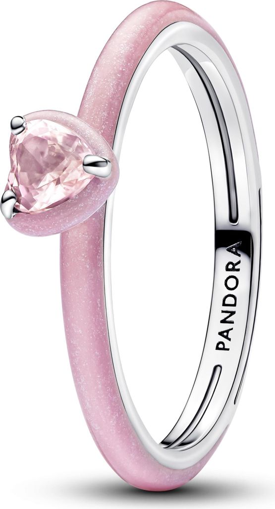 Pandora 193088C02-54 - Rosa Chakra Herz - Ring-54 ist maat 17.25