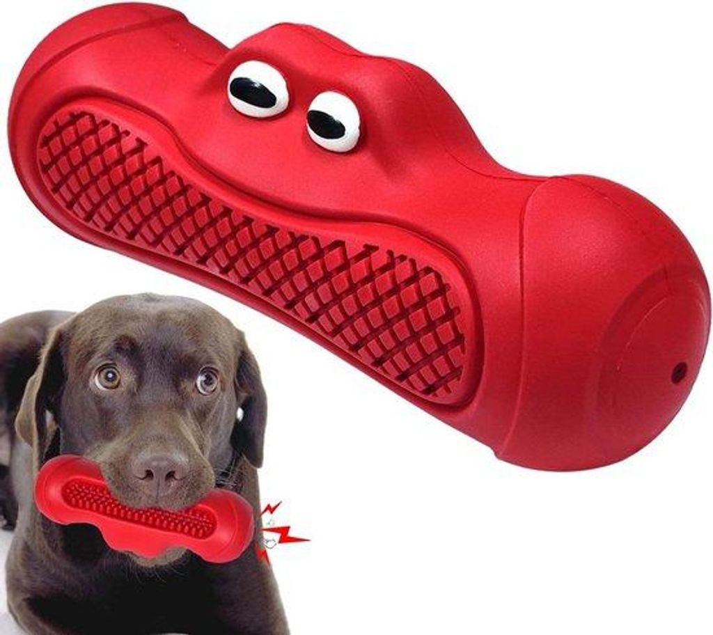 Unverwüstbares Pfeifendes Hundebelastigungsspielzeug für aggressiv Kauteure - Perfekt für große, mittelgroße und kleine Hunde