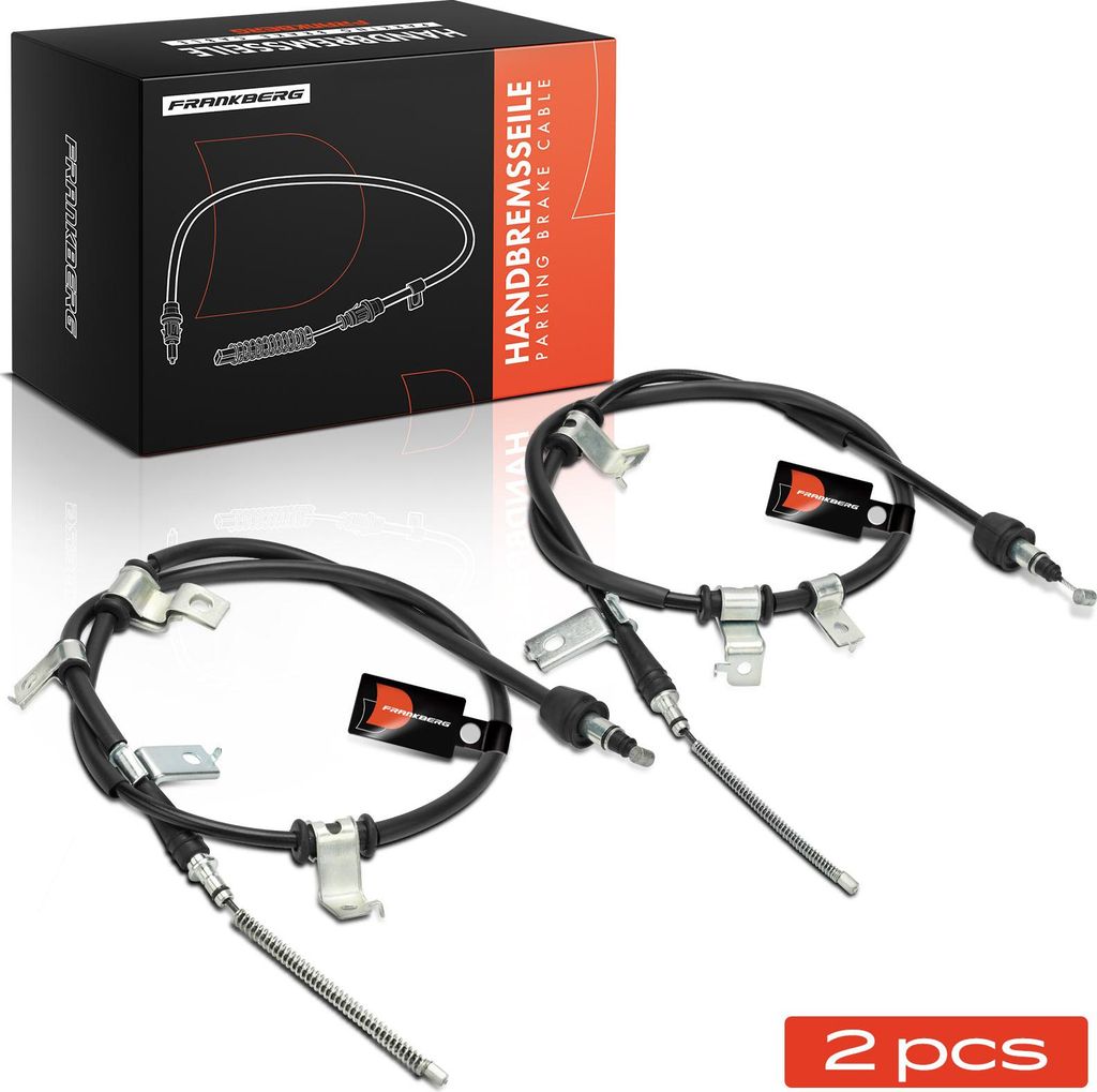 Frankberg 2x Seilzug Feststellbremse Hinterachse beidseitig für Hyundai Getz TB 1.1L 1.3L 1.4L 2002-2009
