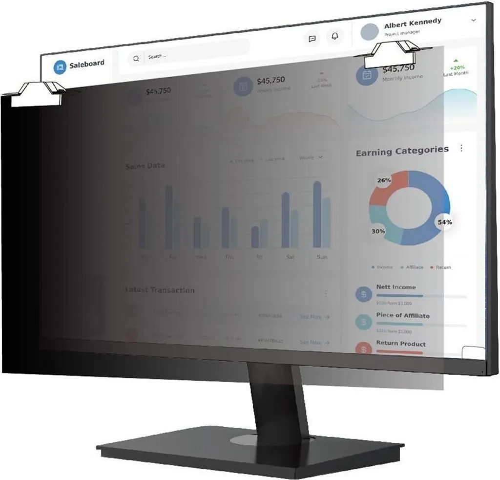 Proteggi il Tuo Monitor 21.5" con V7 Securevue Magnetico PS215W9AM