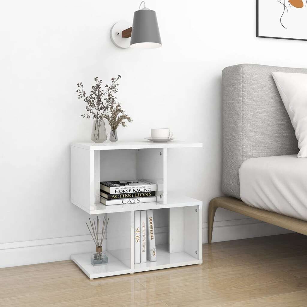 Maison Exclusive - Nachttische 2 Stk. Hochglanz-Weiß 50x30x51,5 cm Holzwerkstoff