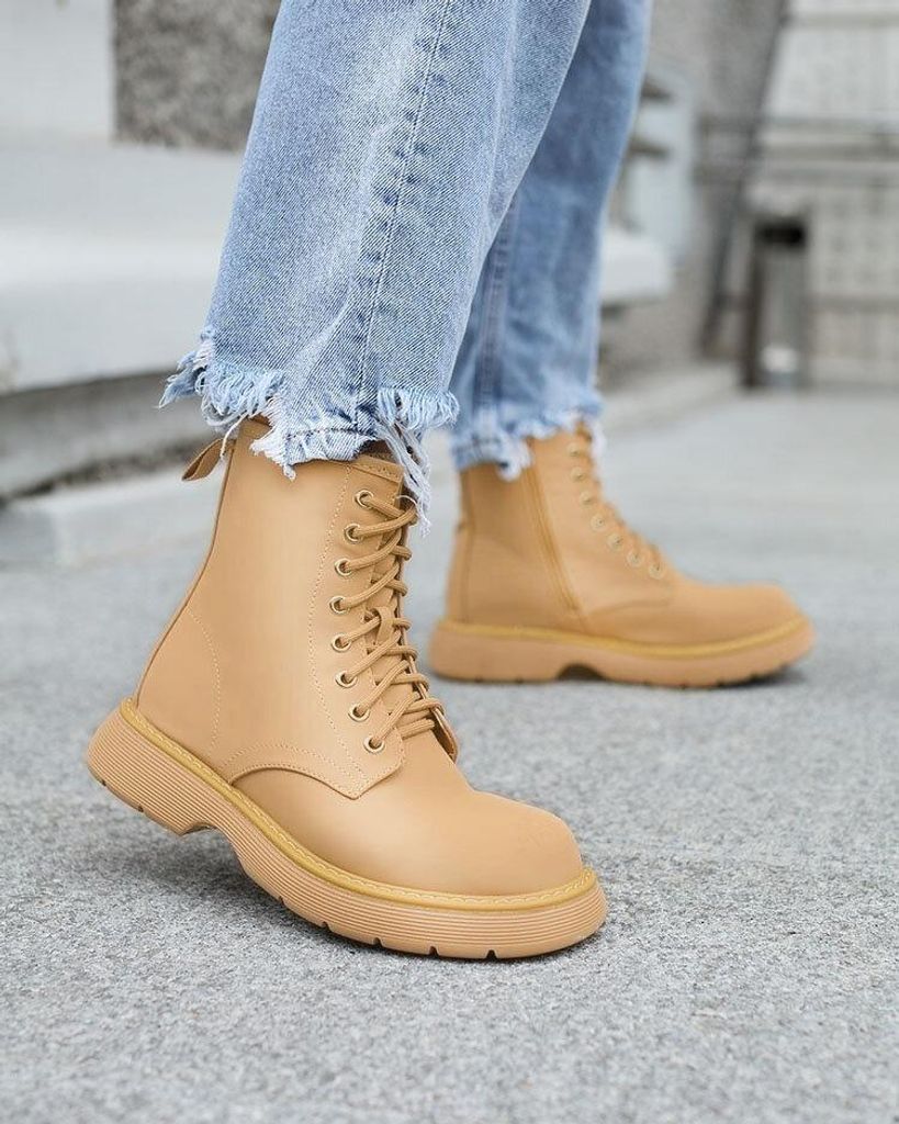 Royalfashion Matte hellbraune Damenstiefel Kucillo, Größe Produktbild 