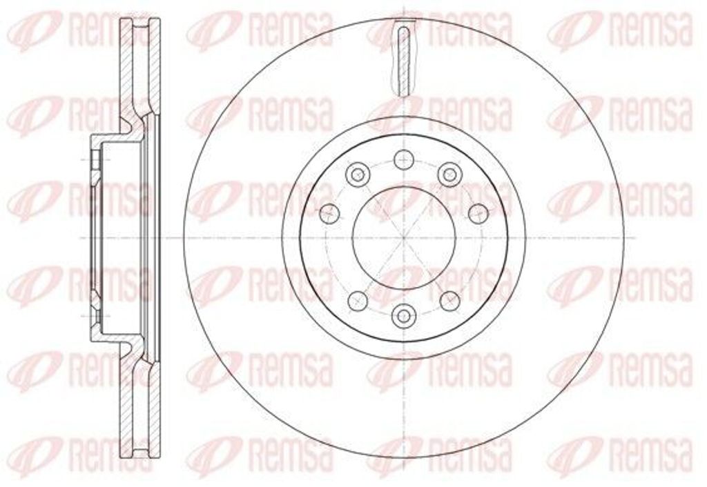 2x REMSA Bremsscheibe 61472.10 vorne für OPEL GRANDLAND X (A18) für DS DS 4 II
