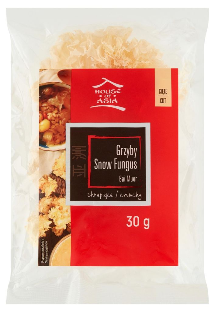 House Of Asia grzyby snow fungus cięte 30g Zdjęcie produktu 