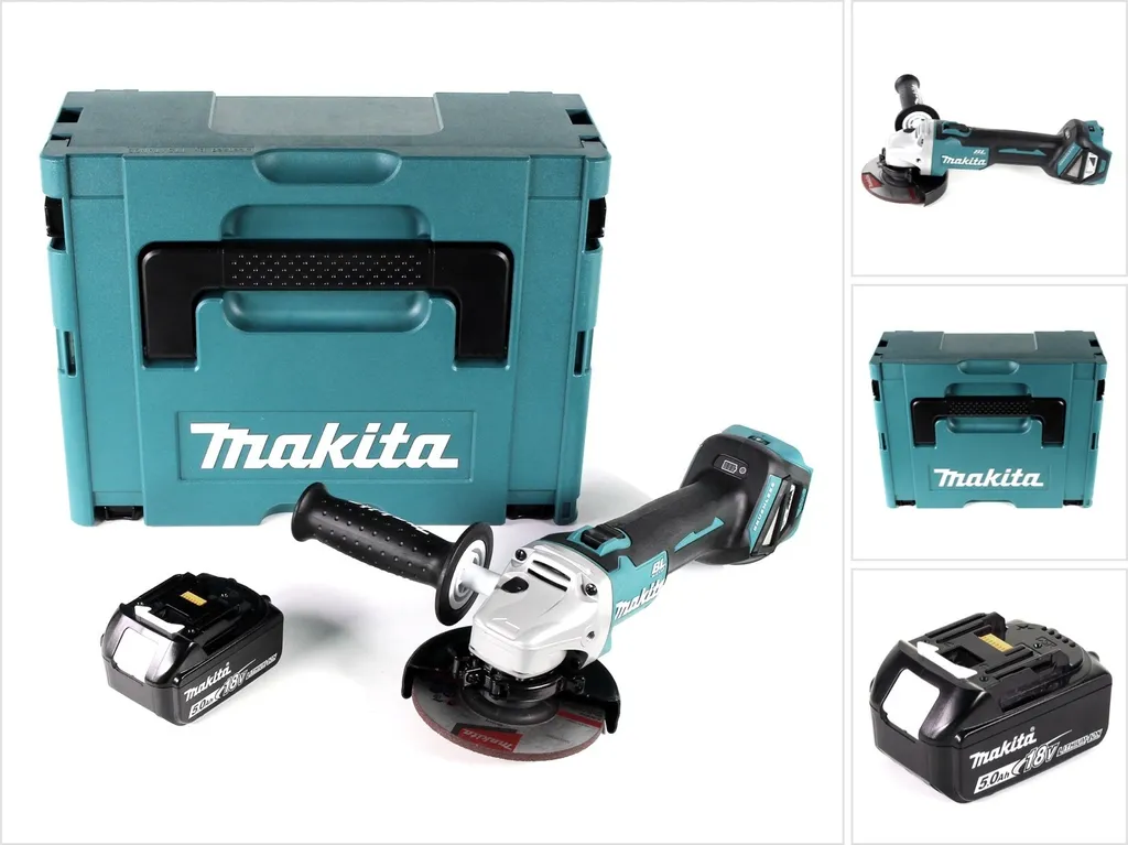Meuleuse sans fil 125mm Makita DGA511 18V Brushless et Coffret Makpac