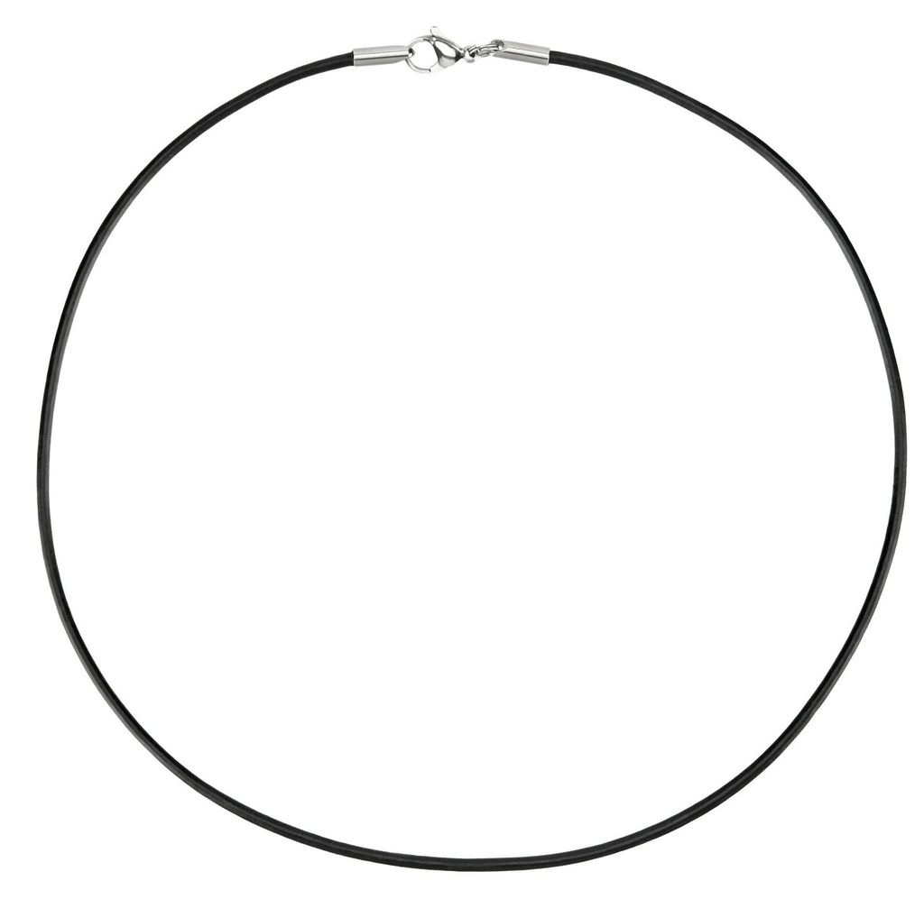Auroris leren ketting, zwart, dikte 2 mm, met Productafbeelding 