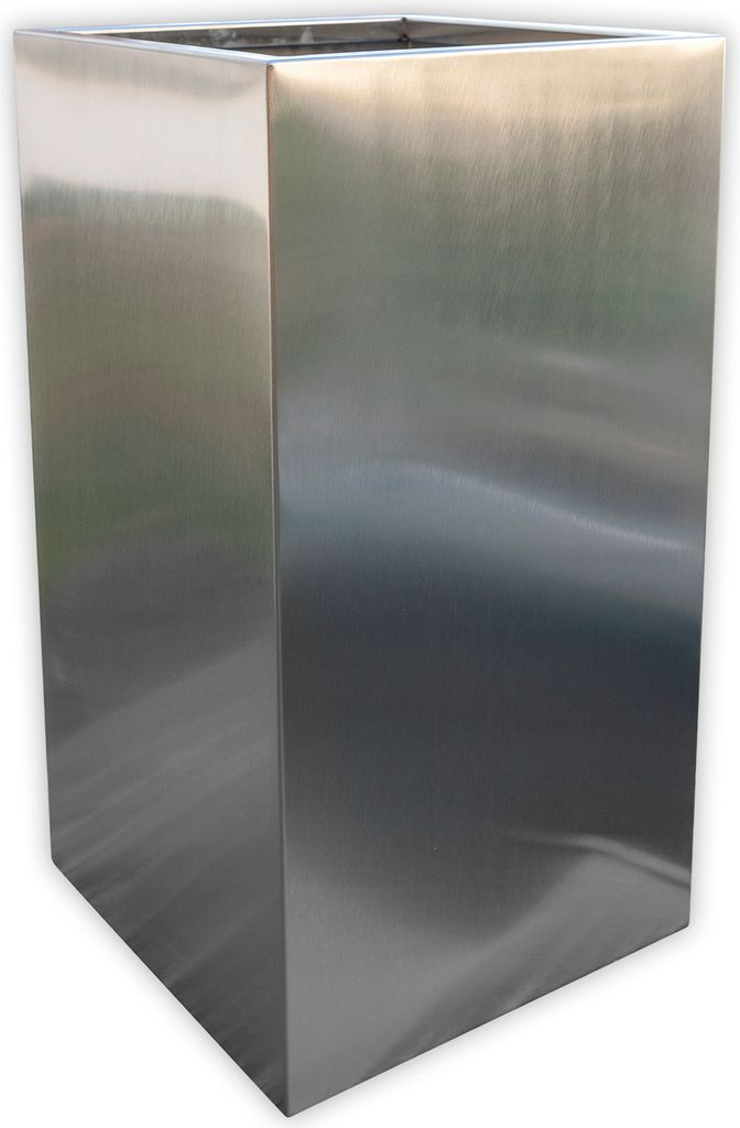 Köhko® Designer-Pflanzkübel aus Edelstahl Viva 36 x 36 x 75 Produktbild 3