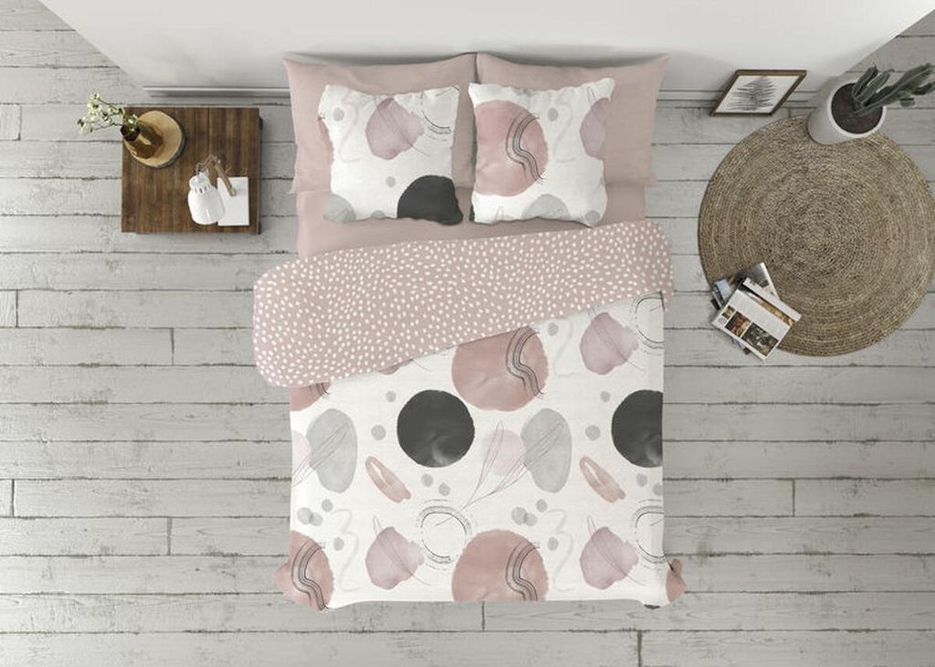 Bettbezug-Set Bettbezug pierre cardin edesia rosa Bett de 135 3 Stück