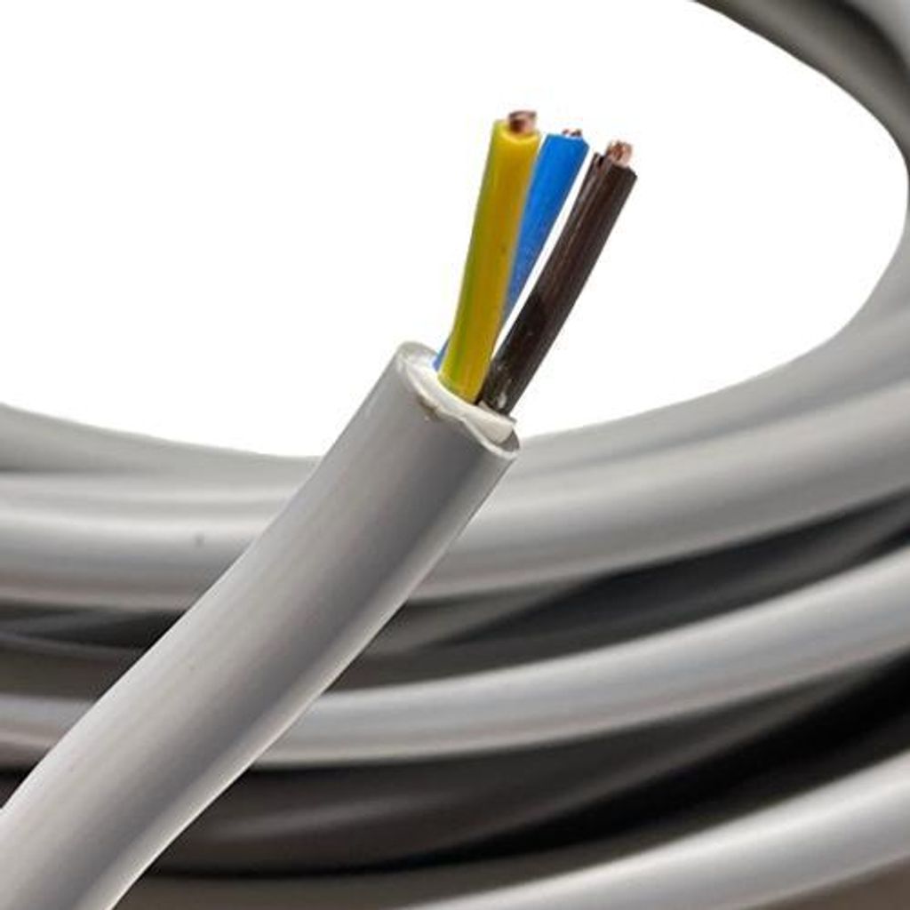 Mantelkabel Stromkabel NYM-J 3*2,5 - 10m Elektrokabel Feuchtraumkabel
