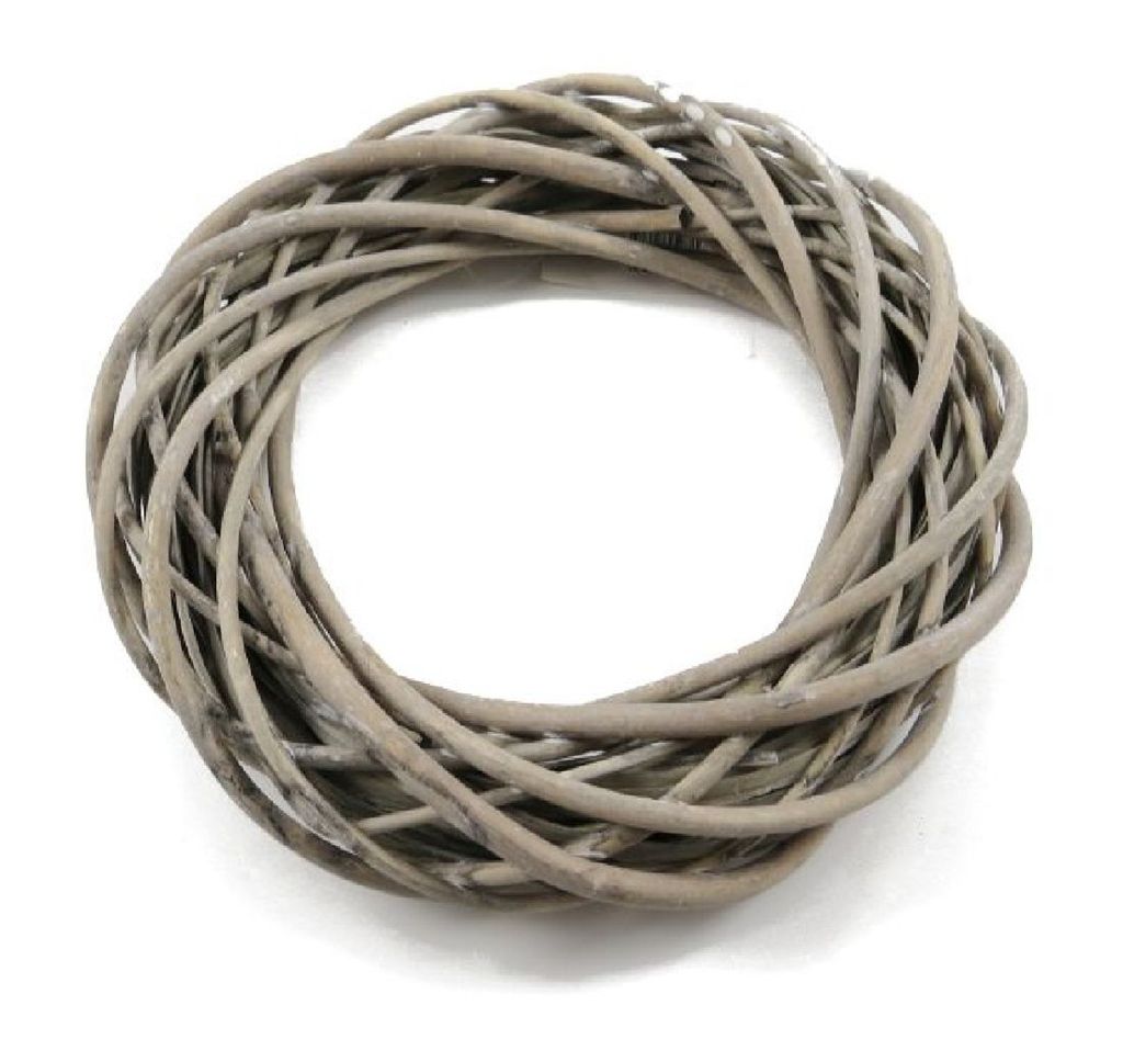 Weidenkranz I grau I Ø 25 cm x H 6 cm I Weiden-Kranz I Dekokranz