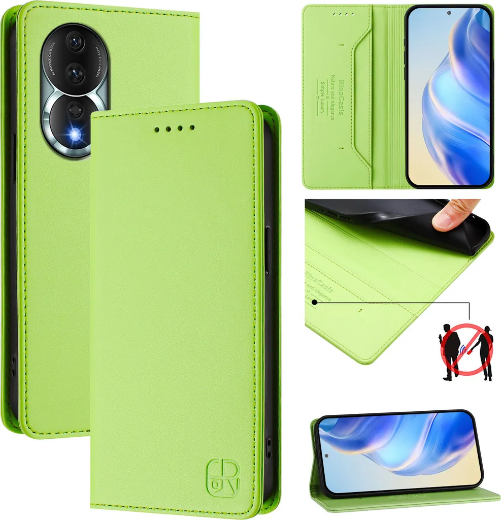 Custodia Business Honor 80 in Pelle: Eleganza Verde e Slot Carte