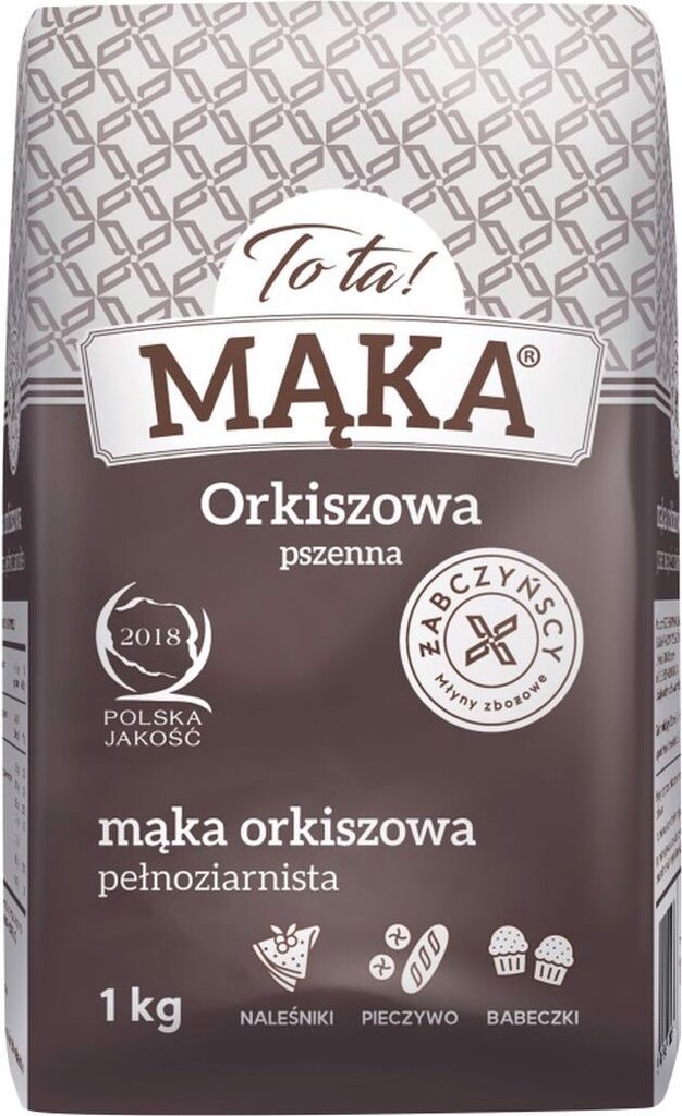 To Ta! Mąka Orkiszowa Pszenna Pełnoziarnista 1 Kg Zdjęcie produktu 