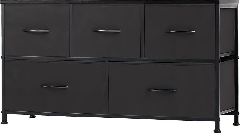 Schubkastenkommode Kommode mit 5 Schubladen Sideboard Mehrzweckschrank Schubladenschrank für Schlafzimmer, Wohnzimmer, Kinderzimmer, Flur, Aufbewa...