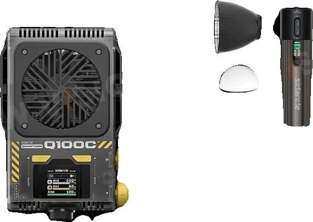 Fotografiebeleuchtung, RGB-LED, tragbares Design, Q100C Kit 4
