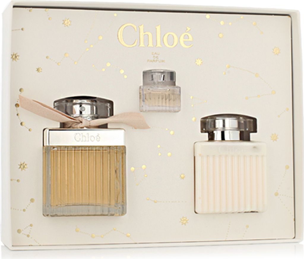 Chloe Set Parfümwasser Spray 75ml + Körperlotion 100ml + Parfümwasser 5ml
