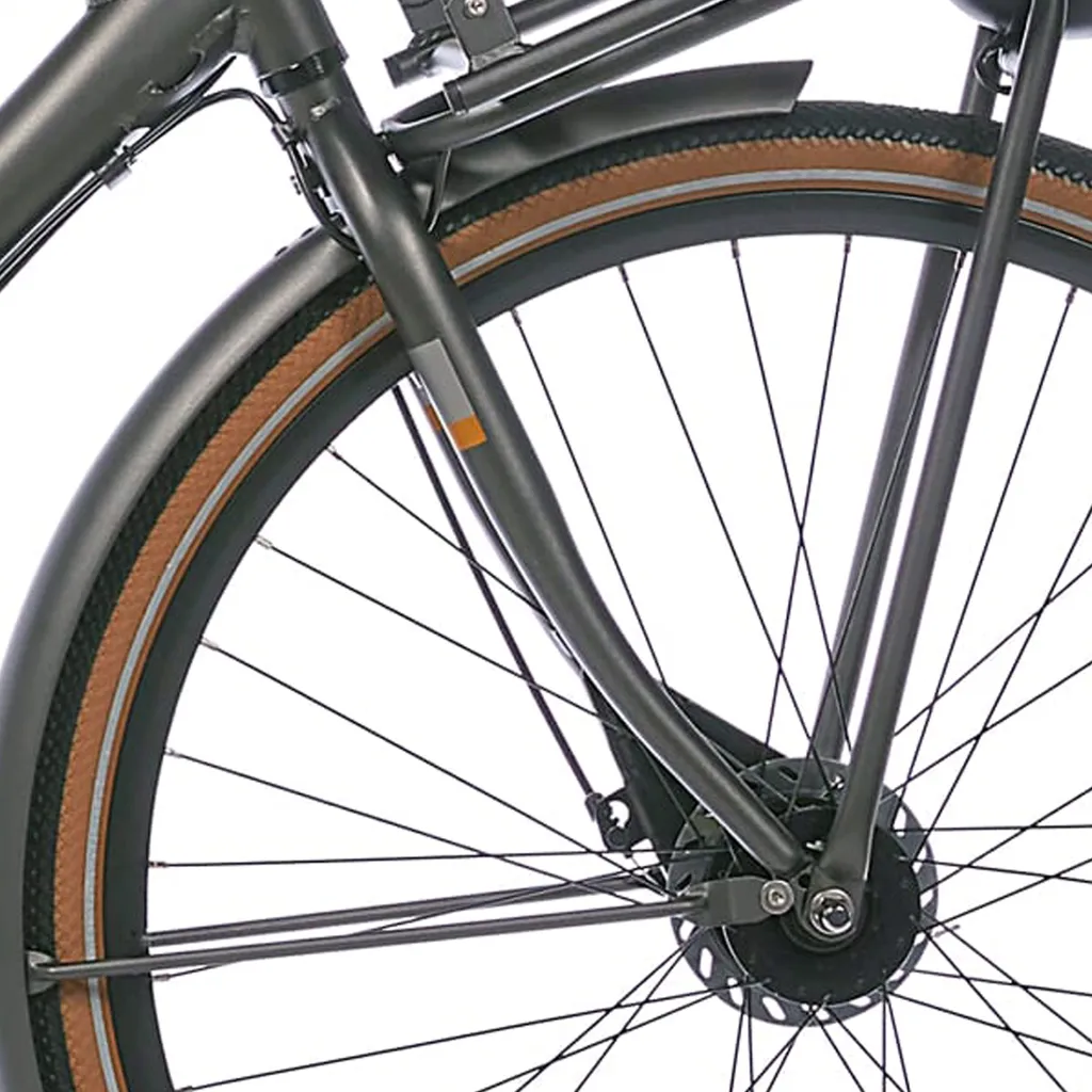 Fourche rigide Cortina U4 H65 noir mat pour vélo de transport