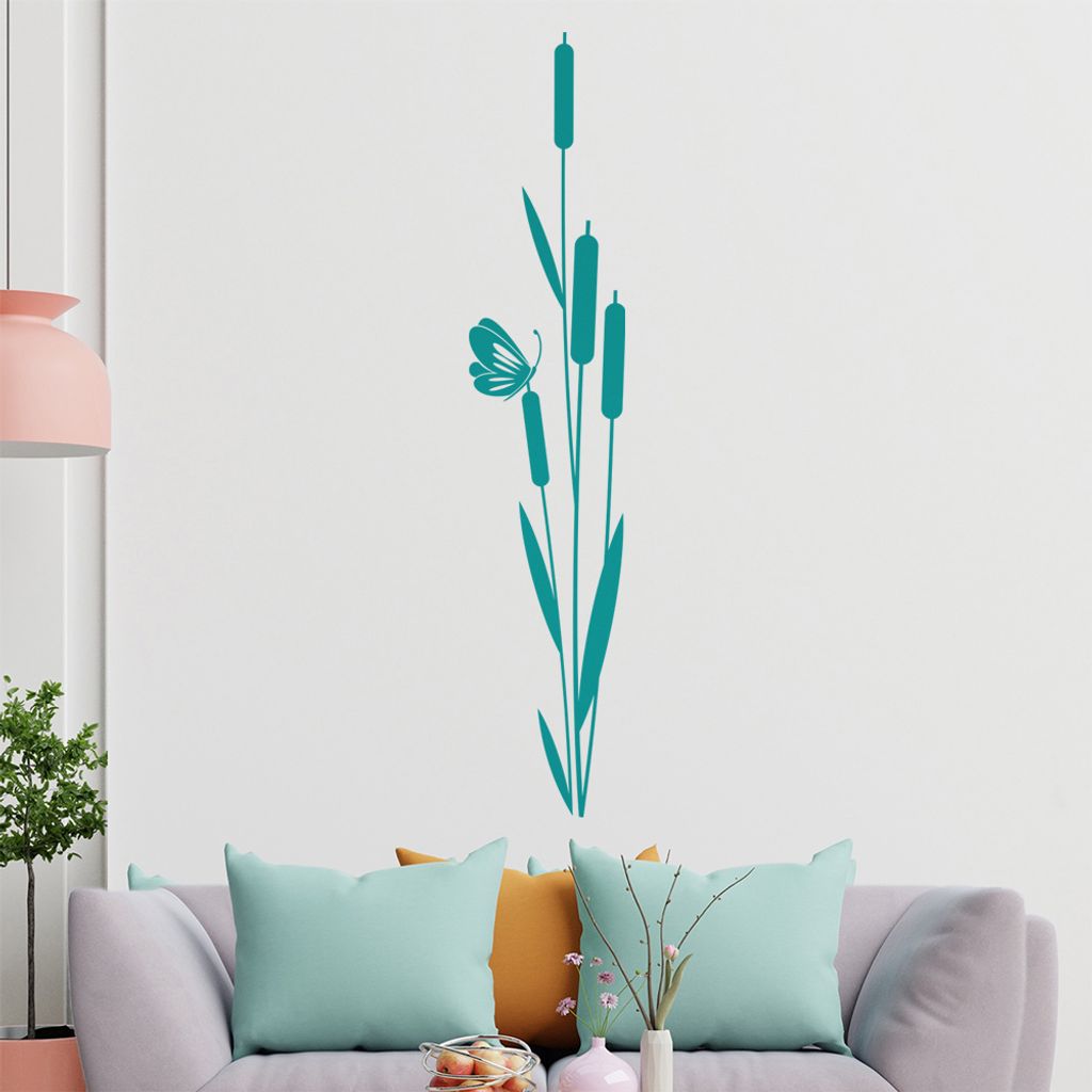 Blumen Tribal Wandtattoo in 6 Größen - Wandaufkleber Wall Sticker - Dekoration, Küche, Wohnzimmer, Schlafzimmer, Badezimmer