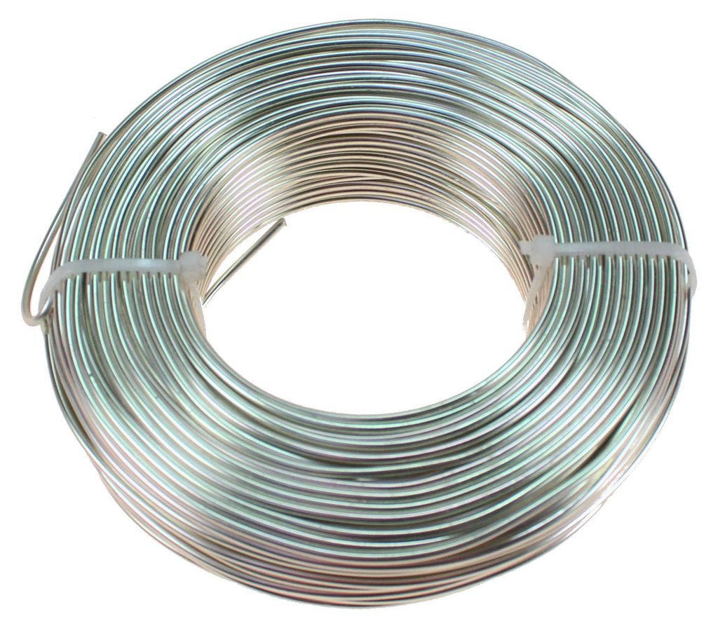 60m Aluminiumdraht Ø 2mm Aludraht Basteldraht Dekodraht Produktbild 