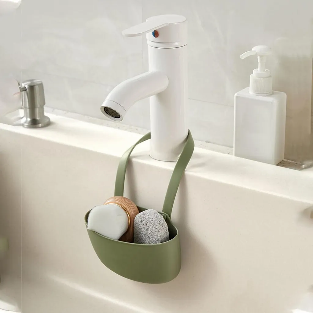 Dites Adieu à l'Humidité avec ce Porte-Éponge et Panier Évier en TPR