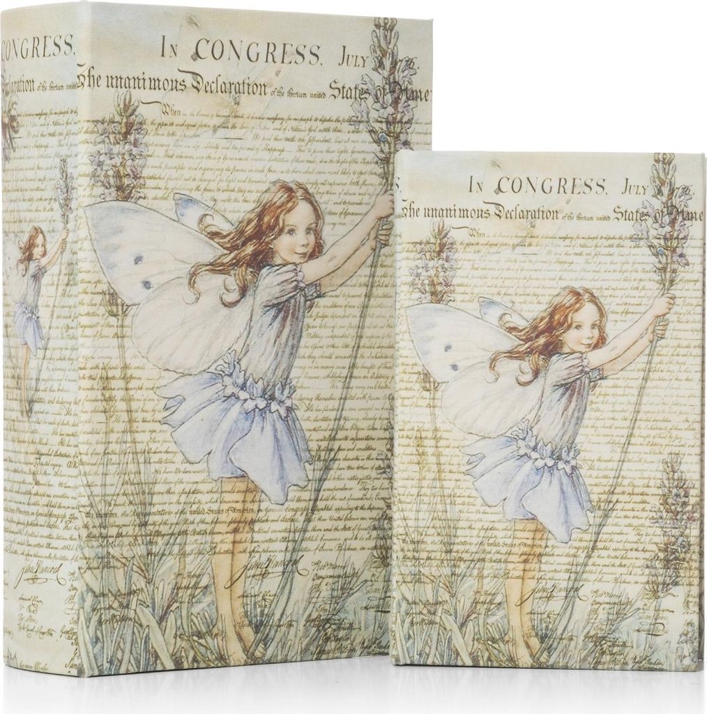 Moritz 2er Set Buchtresor Buchattrappe Deko Engel Schmetterling Mädchen Buch Safe Box Schatulle Buchhülle Geldversteck