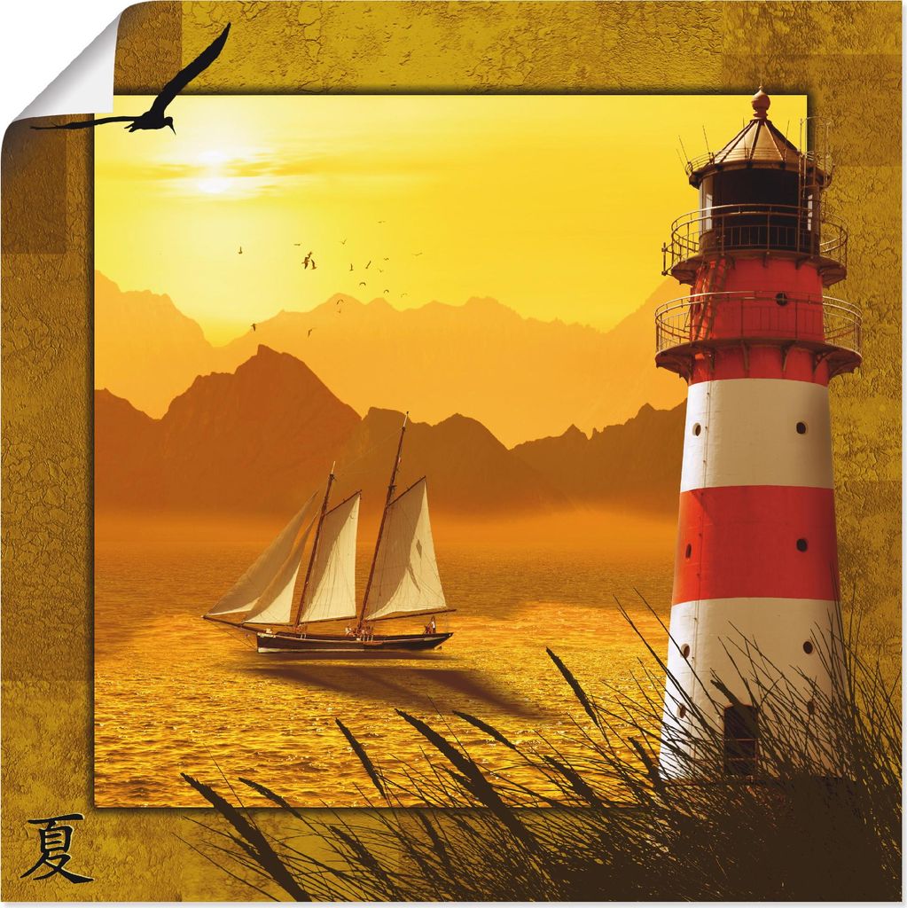 ARTland Poster Serie vier Jahreszeiten - Sommer Größe: 30x30 cm