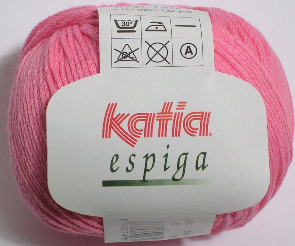 ESPIGA, pflegeleichtes BW-Mischgarn von Katia, Farbe PINK (57) - ca. 121 m/50 g