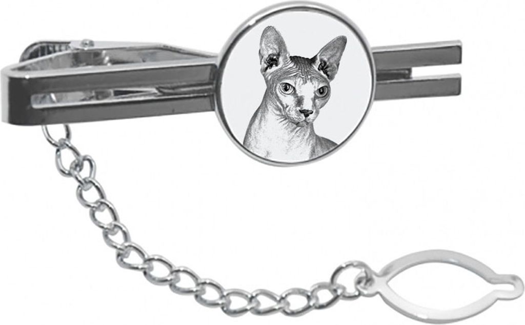 Sphynx - Krawattenklammer mit Katzenmotiv, personalisierter Krawattenclip, einzigartiges Geschenk für Männer von der Marke Art-Dog