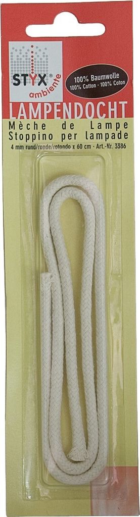 Stoppino per lampada Till rotondo 4mm x 60cm con rinforzo Immagine del prodotto 