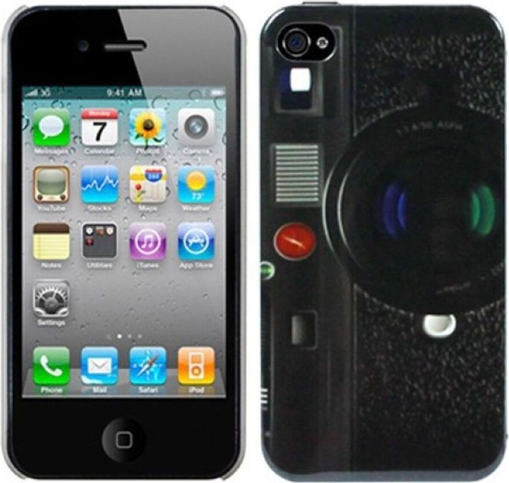 Schutzhülle Hard Case Hülle für Handy iPhone 4 / 4s Fotoapparat