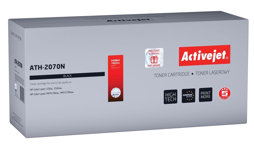 Activejet ATH-2070N Toner (Ersatz für HP 117A 2070A; Supreme; 1000 Seiten; schwarz)