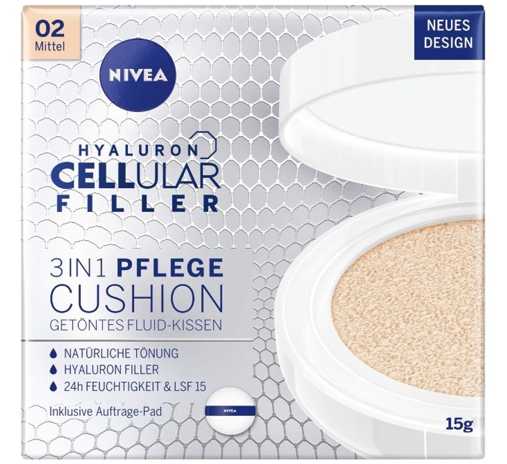 NIVEA Hyaluron Cellular Expert Finish 3in1 Pflege Cushion Produktbild 
